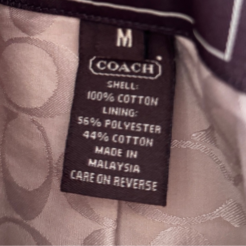 Coach Beige Trench Coat with Pink Accents - Picture 6 of 6